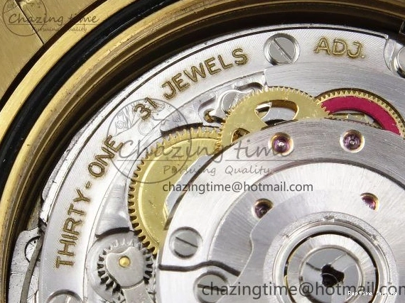 0518 Day Date 40 YG JDF Gain Weight 904L Steel White Roman Dial on President Bracelet VR3255 V Functional 1369